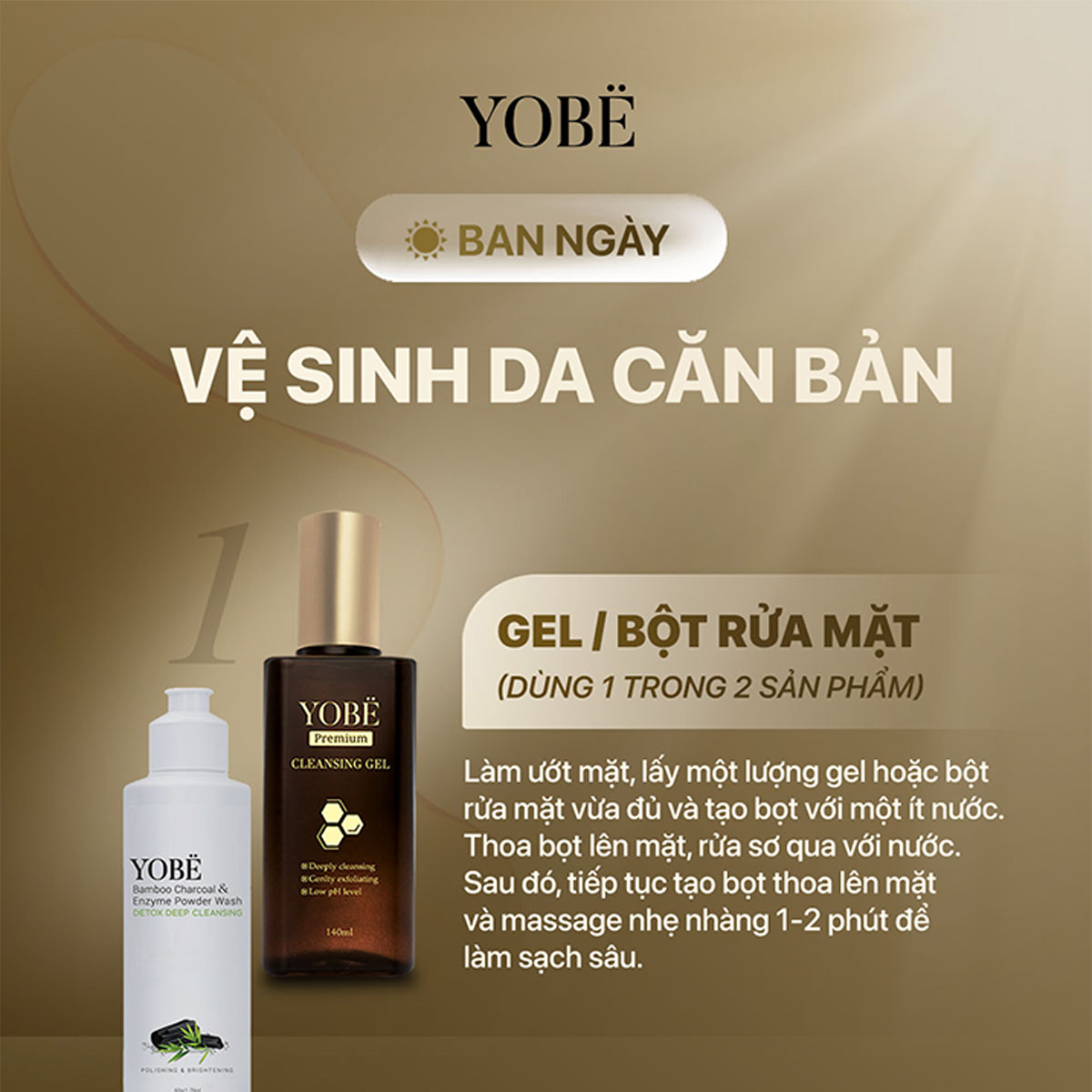 Hướng dẫn sử dụng mỹ phẩm