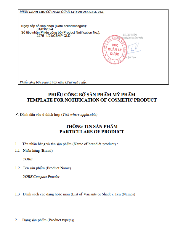 Phấn Phủ Mịn Da Che Khuyết Điểm YOBE Compact Powder