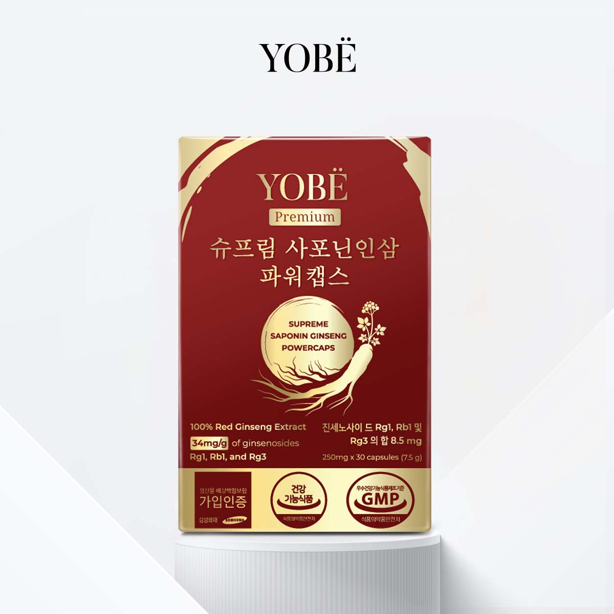 Hồng Sâm Saponin Hàn Quốc Cao Cấp Supreme Saponin Ginseng Powercaps (30 Viên)