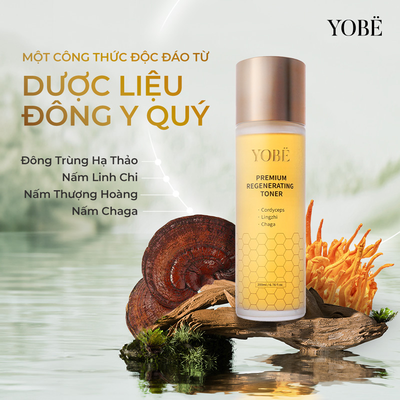 Toner Nấm Tái Sinh Làn Da Yobe 200mL