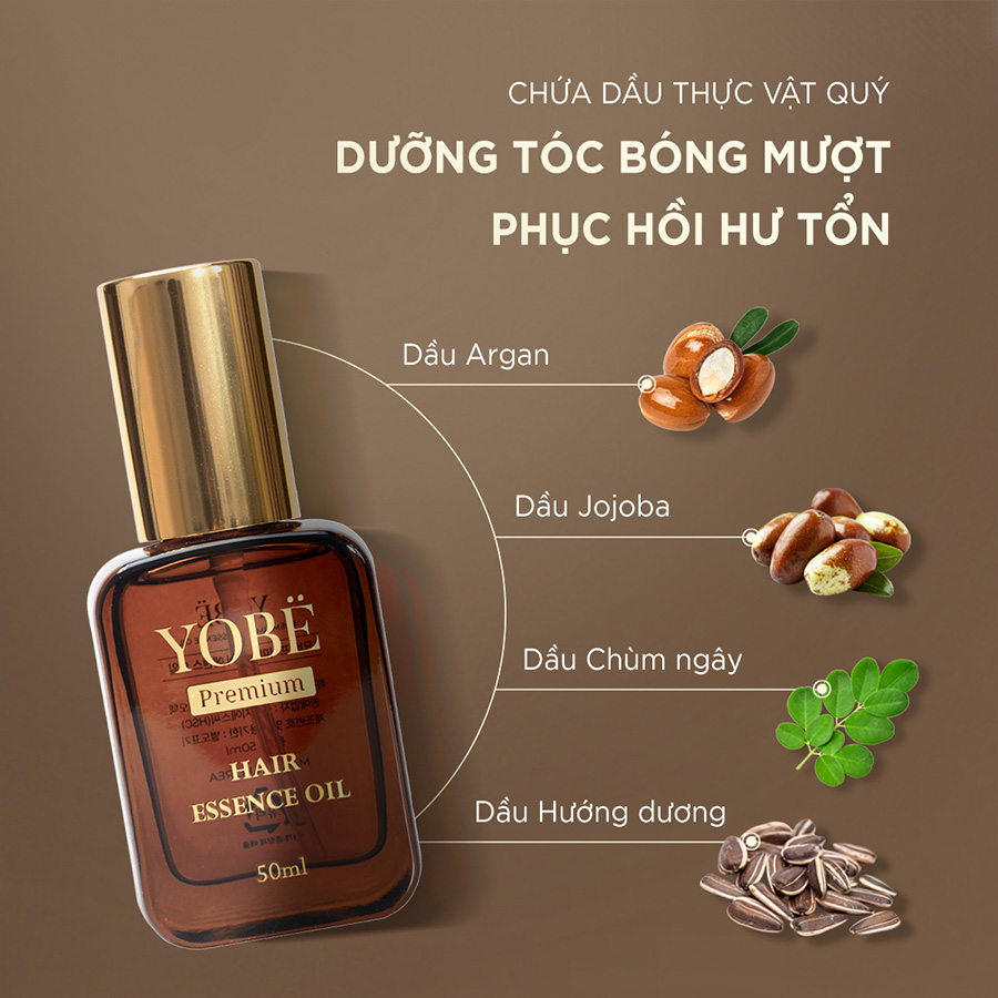 Tinh dầu Dưỡng Tóc Bóng Mượt Chắc Khỏe YOBE 50mL