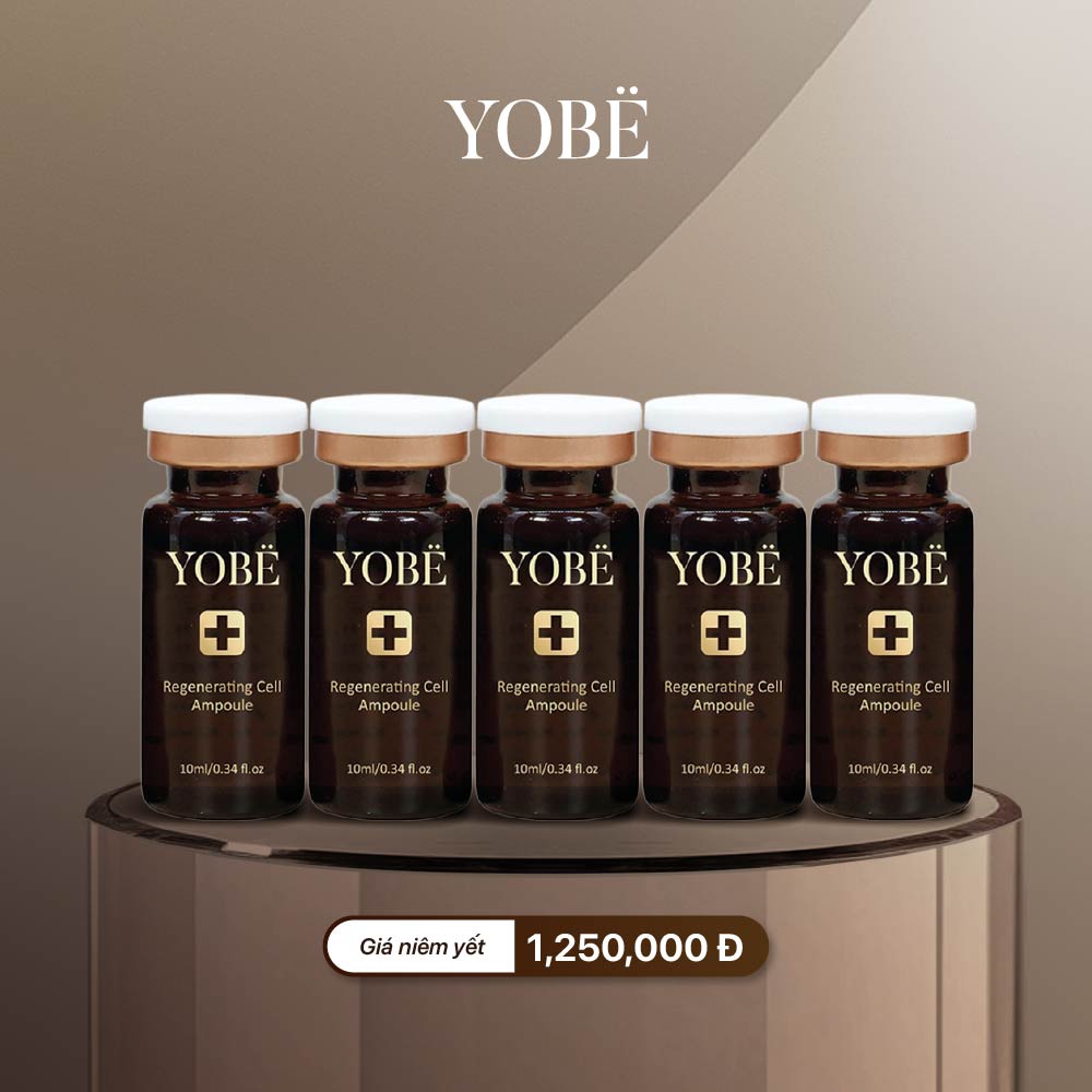 Set Tinh Chất Tế Bào Gốc Phục Hồi Căng Bóng Da Yobe 10mL (5 chai)