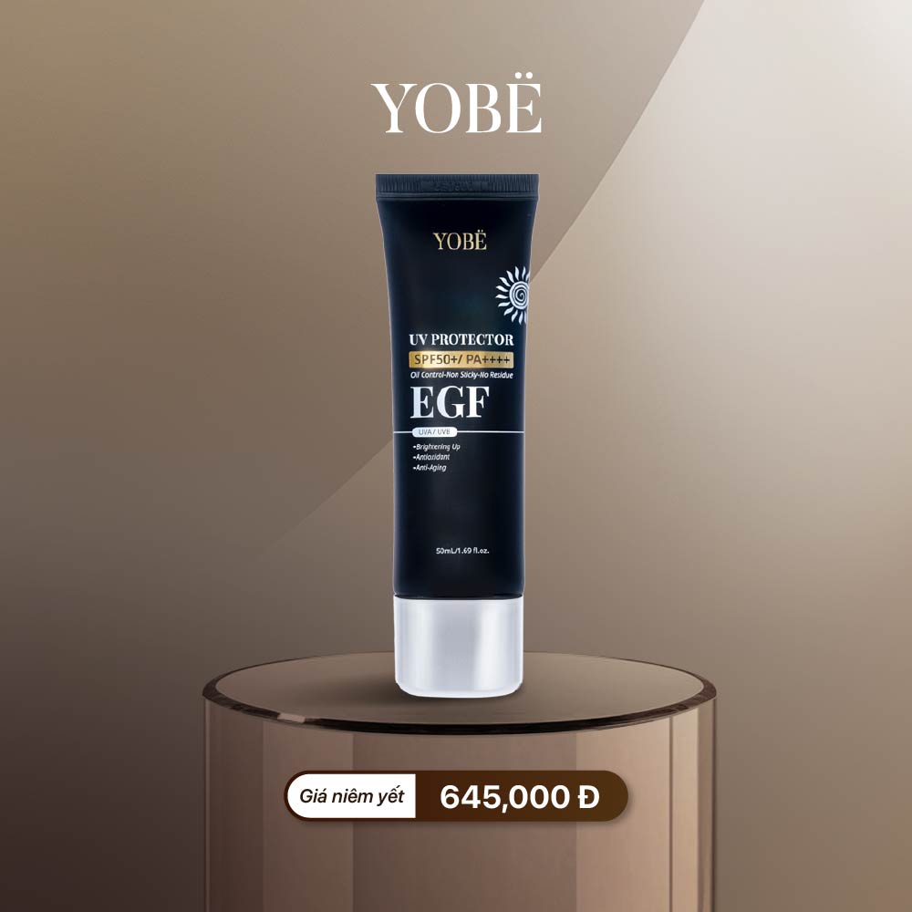 Kem Chống Nắng EGF Phục Hồi Căng Sáng Da YOBE 50mL