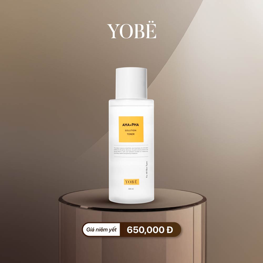 Toner AHA/PHA Cân Bằng pH & Làm Sạch Sâu Yobe 300mL