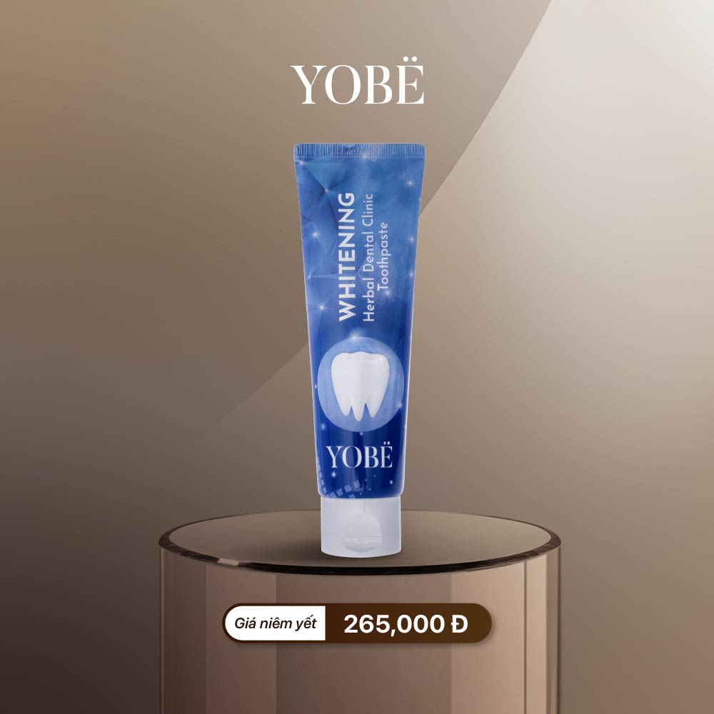 Kem Đánh Răng Trắng Răng Thảo Dược Nha Khoa YOBE Whitening Herbal Dental Clinic Toothpaste