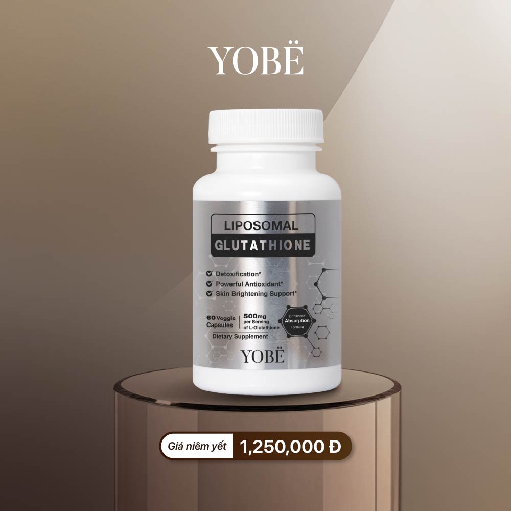 Viên uống Liposomal Glutathione Trắng Da & Hỗ Trợ Thải Độc Gan Thận