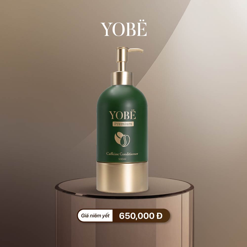 Dầu Xả Phục Hồi Dưỡng Mềm Mượt Tóc YOBE Premium Caffeine Conditioner 500mL