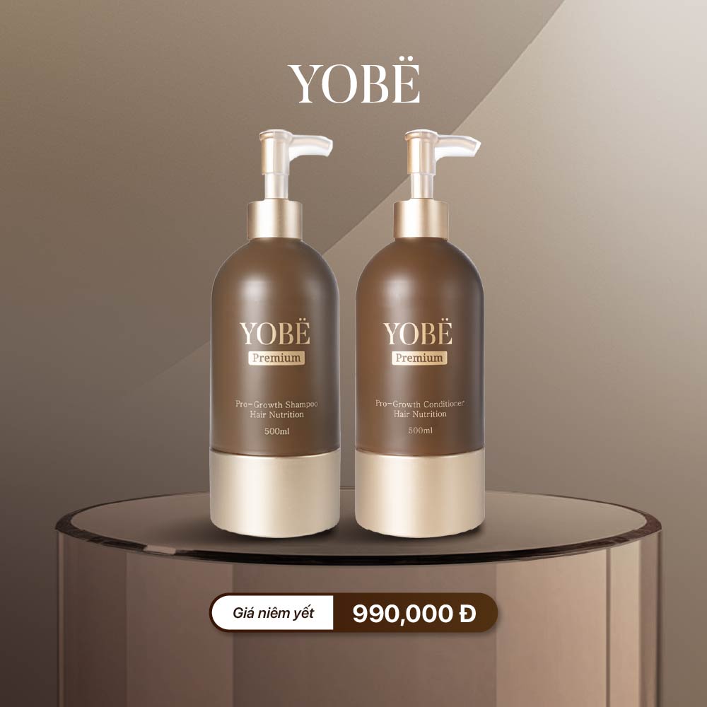 Combo Gội Xả Ngăn Ngừa Rụng Tóc & Bóng Mượt Dày Tóc YOBE