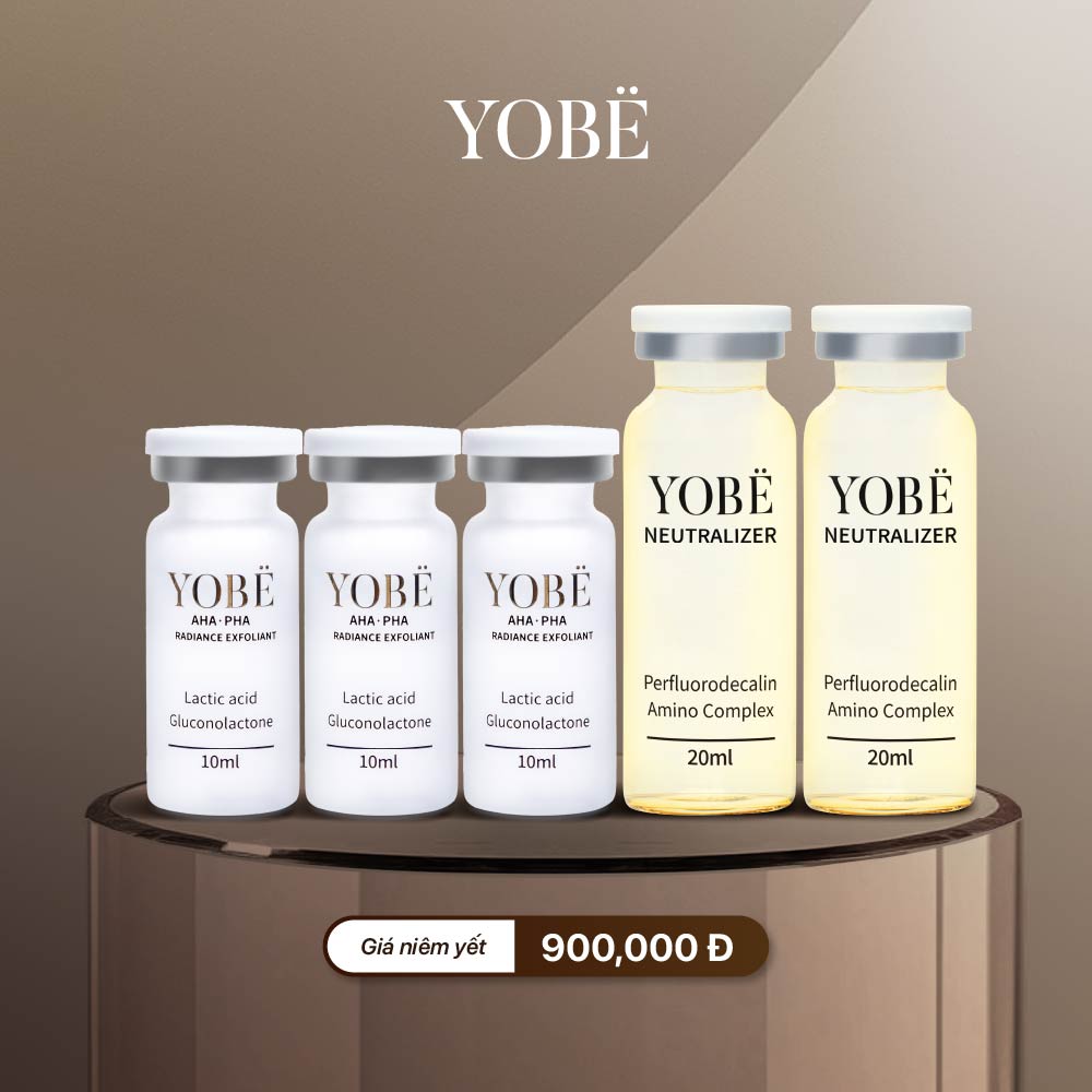 Combo 3 Peel Tái Tạo Da AHA PHA & 2 Trung Hoà pH Yobe