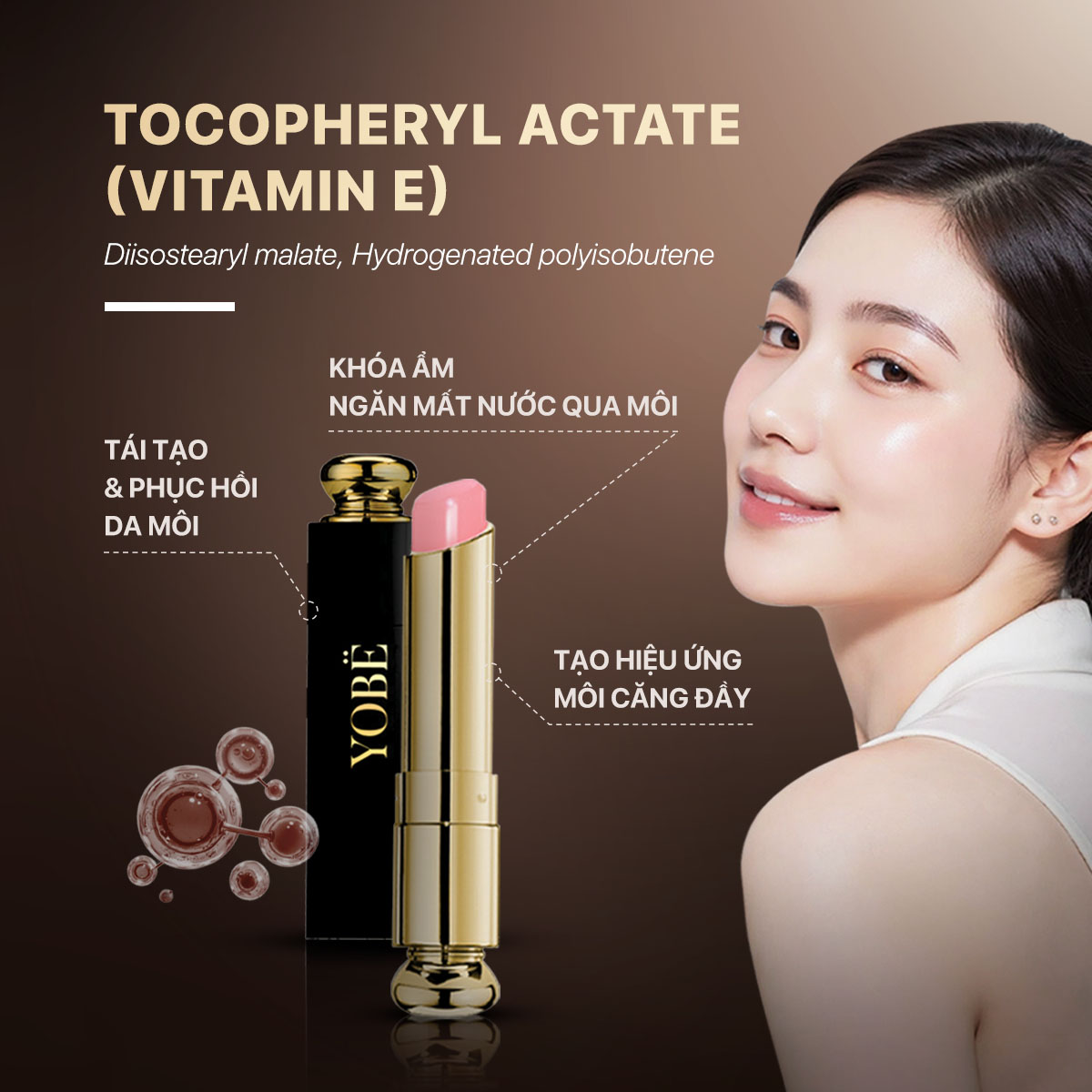 Combo 02 Son Dưỡng Ẩm Mềm Môi Không Màu YOBE (#Màu Hồng + #Màu Cam)