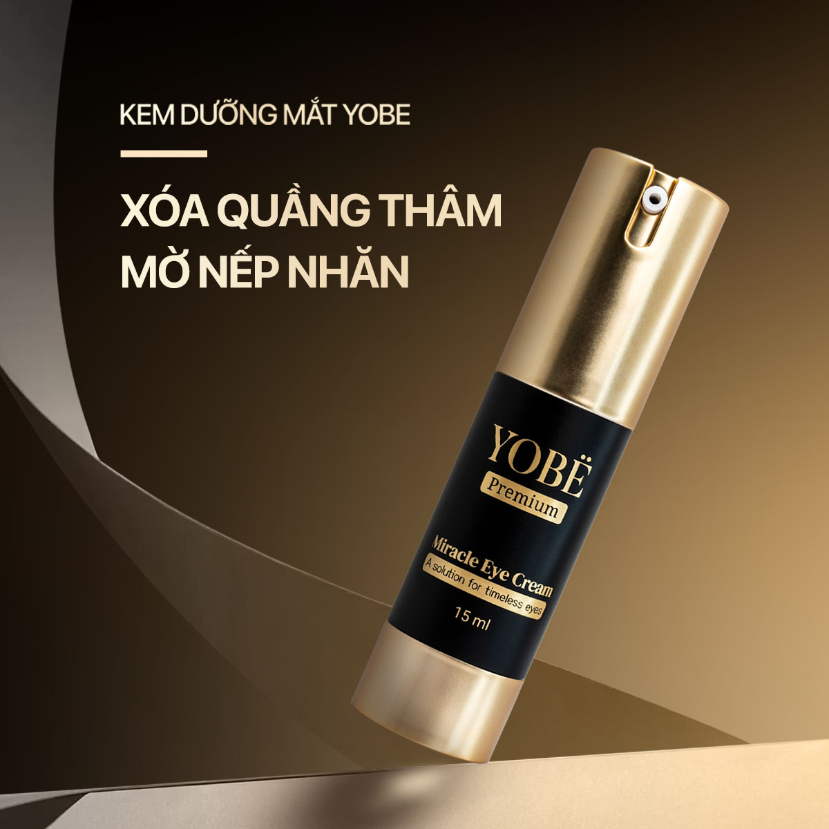 Kem Dưỡng Mắt Sáng Da Mờ Quầng Thâm Cao Cấp YOBE 15mL